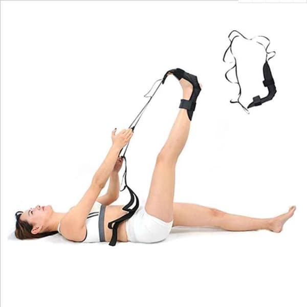 Yogastretchbälte - TD® - Svart - Polyesterbomull - Rehabilitering - Unisex