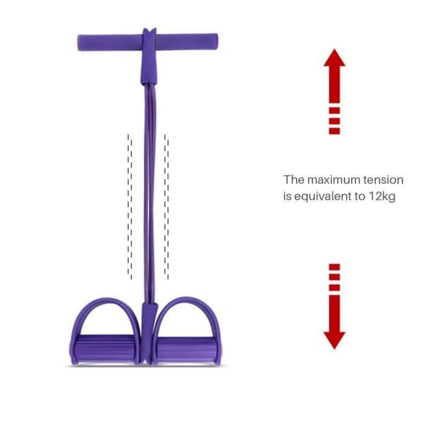 TD® Resistance Bands Elastiskt rep Träning Multifunktionell styrketräning Benövningar Yoga Fysiskt gym Fitness Lila