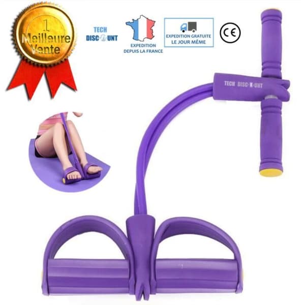 TD® Resistance Bands Elastiskt rep Träning Multifunktionell styrketräning Benövningar Yoga Fysiskt gym Fitness Lila
