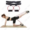 Miniatyrbild 3 av 4: TD® Homeyoga fitnessträning muskelmotståndsband höftmotståndsband benstyrka squat puller 20LB