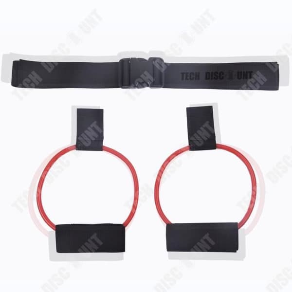 TD® Homeyoga fitnessträning muskelmotståndsband höftmotståndsband benstyrka squat puller 20LB