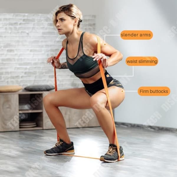 TD® Resistance Band TPE Latex Stretcher Tension Band Fitness Band Pull-up Bärande Yoga Elastiskt Band