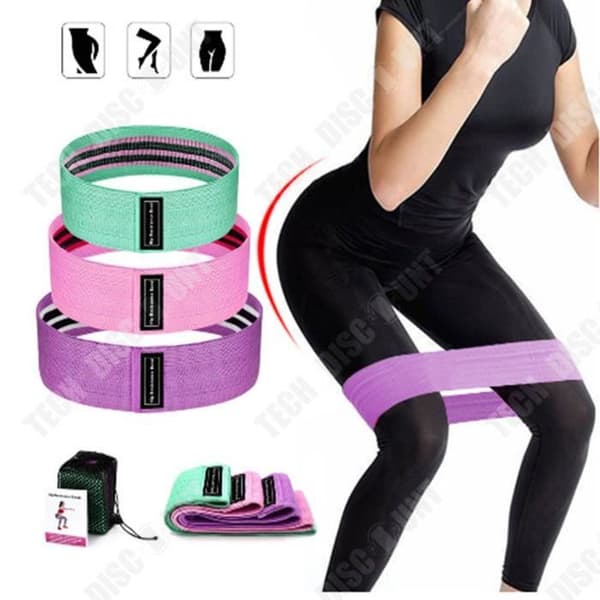 TD® Yoga spännbälte fitness elastiskt bälte knäböjsbälte vackra skinkor ha cirkel motståndsbälte