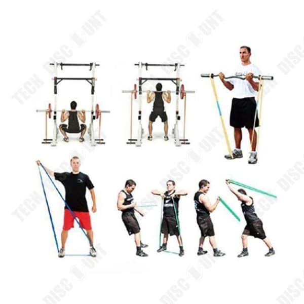 TD® Sport yoga motståndsträning bälte dra bälte naturlig latex puller yoga motstånd bälte fitness puller
