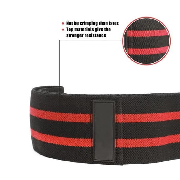 TD® Yogaband Pilates Power Höfter Träning Elastiskt bälte Sport Fitness Hemmeträning, Red Resistance Band-M