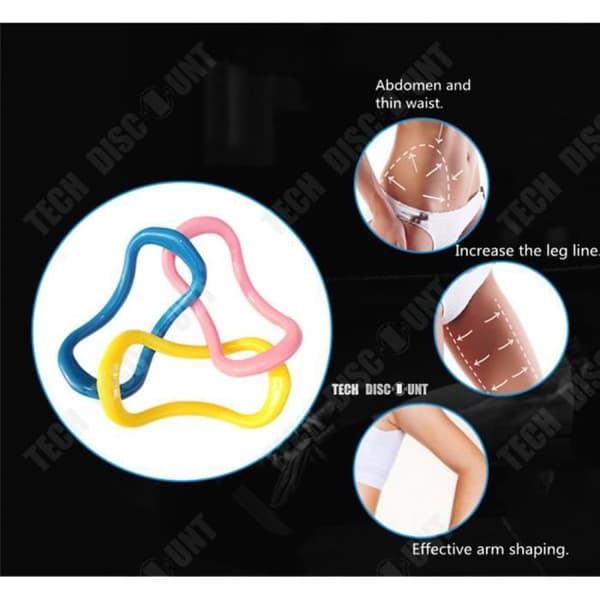 TD® Circle yoga pilates stretch Ring fitness sport motstånd träning elastisk sele elastiband toning body extense