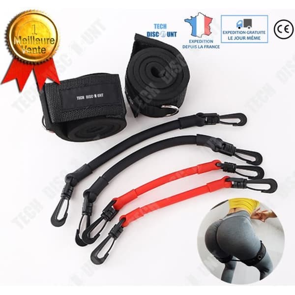 TD® Resistance Band - Bodybuilding Rem Buttons, Ben, Höfter - Sport Fitness Styrka - Elastiskt band Pull-Up Expander
