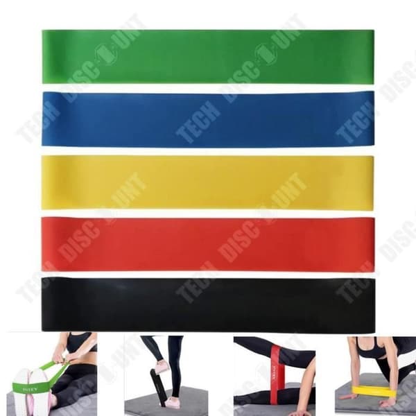 TD® Naturlatex motståndsband elastiskt band fitness hip lift yoga högelastiskt band