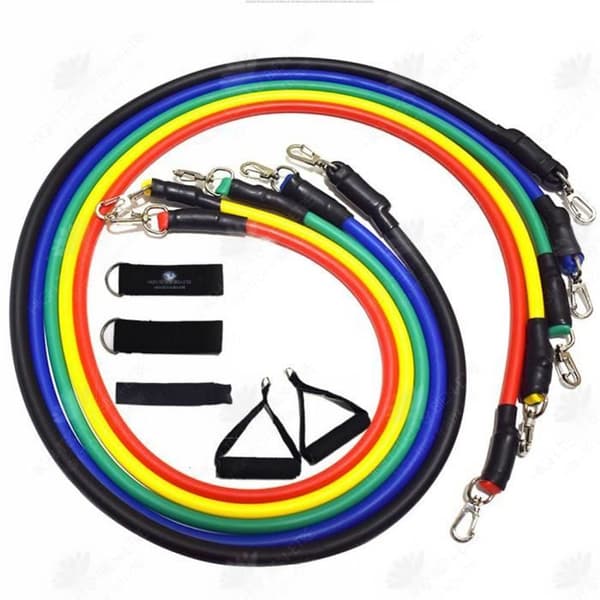 HTBE® 11st Multifunktionellt hängande rallyrep Latexrör Fitness Motståndsband Träning Yogaband Färg Elastiskt band