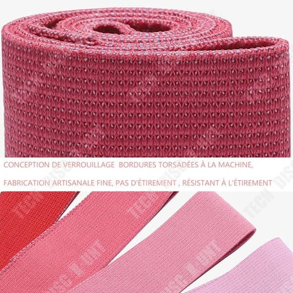 TD Elastic Bodybuilding Set med 5 elastiska bodybuilding band elastiskt sport motstånd band bodybuilding elastisk bodybuilding