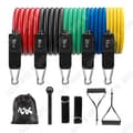 Miniatyrbild 1 av 4: TD Elastic Bodybuilding Set med 5 elastiska bodybuilding band elastiskt sport motstånd band bodybuilding elastisk bodybuilding