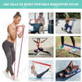 Miniatyrbild 2 av 4: TD Elastic Bodybuilding Set med 5 elastiska bodybuilding band elastiskt sport motstånd band bodybuilding elastisk bodybuilding