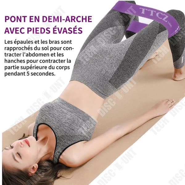 TD Elastic Bodybuilding Set med 5 elastiska bodybuilding band elastiskt sport motstånd band bodybuilding elastisk bodybuilding