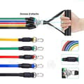 Miniatyrbild 2 av 4: INN® Strength Band Bodybuilding Set 11 st Elastic Fitness Sport för män och kvinnor Motståndsband Gymövningar Physi