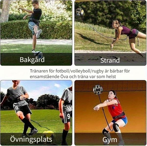 Joustava Jalkapalloharjoitusranneke - Keltainen/Musta, Sopii kokoon 3, 4, 5 palloon