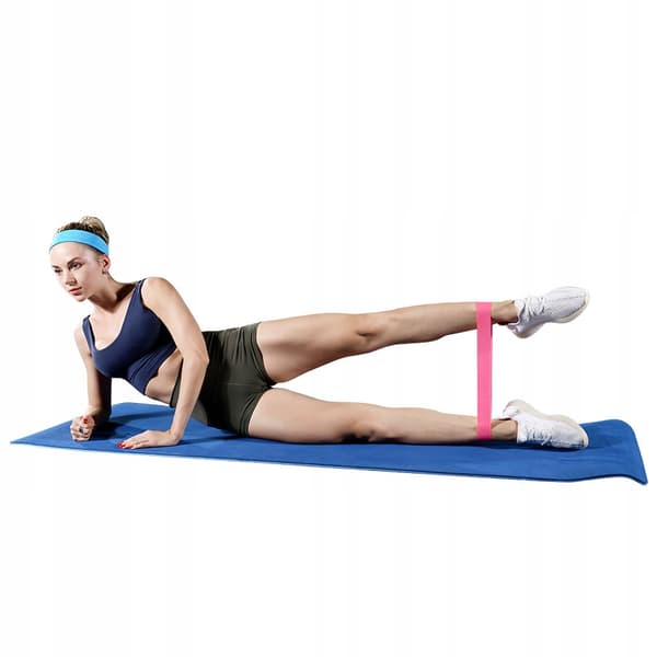 SET MED 5 TRÄNINGSBAND MOTSTÅNDSBAND FITNESS