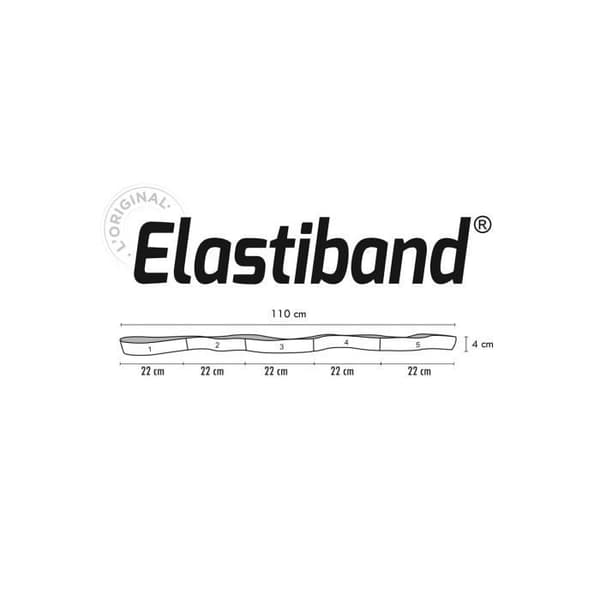 SVELTUS - Maxi Elastiband röd 10 kg bulk - Sporttillbehör för fysiskt underhåll
