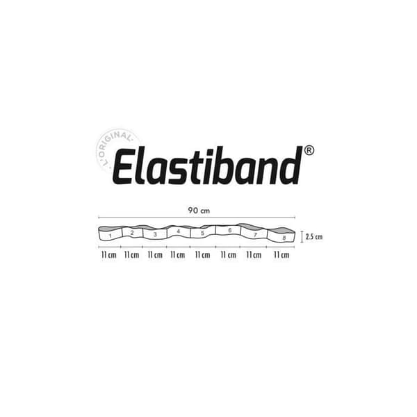 Elastiband SVELTUS orange 7 kg för kondition - arbeta med de viktigaste muskelgrupperna