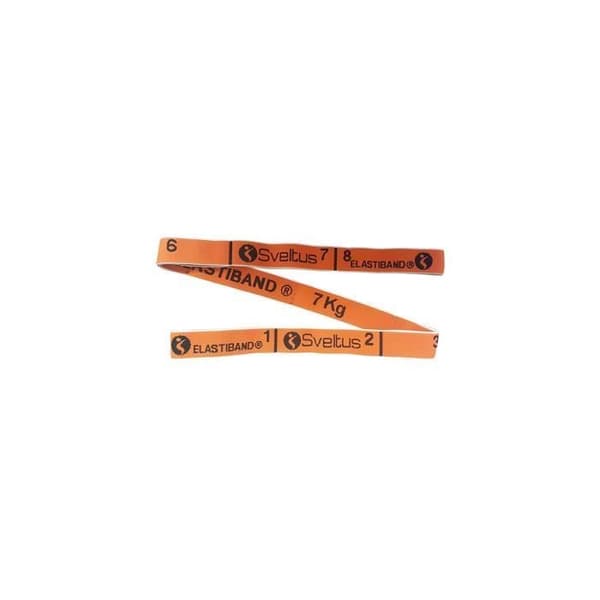 Elastiband SVELTUS orange 7 kg för kondition - arbeta med de viktigaste muskelgrupperna