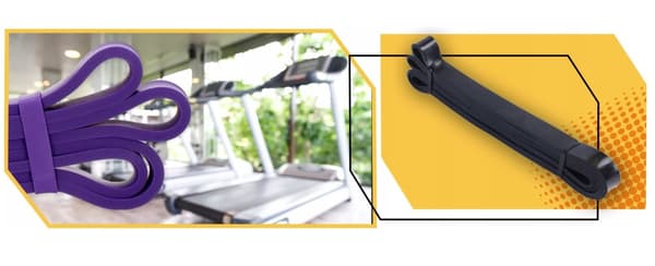 Fitnessmotståndsband starka set med 4 PRO