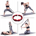 Miniatyrbild 9 av 11: Gymnastikgummi för stretching Träningsband Röd