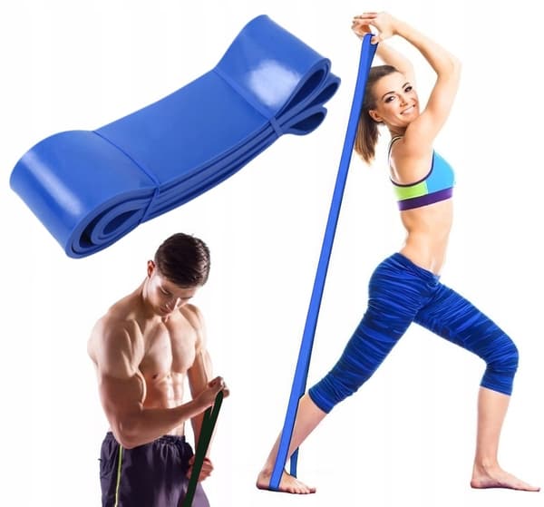 Motståndsband, POWER BAND träningsband 30-80kg, Blå