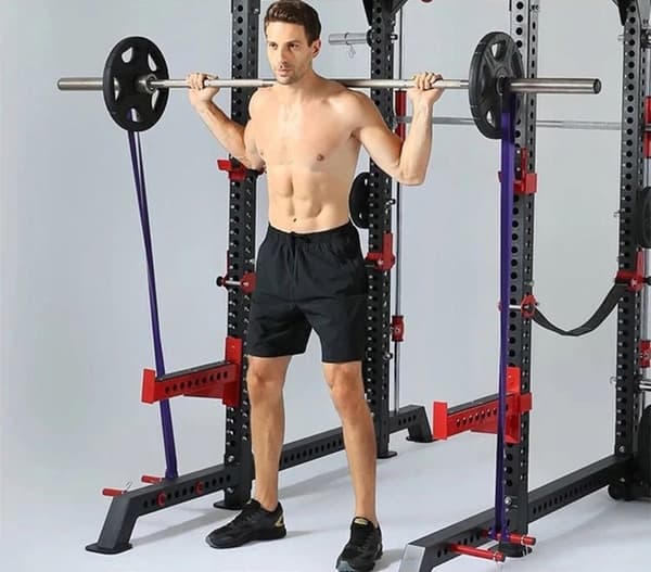 Vastuskuminauha, POWER BAND -kuntokuminauha 16-38kg, violetti