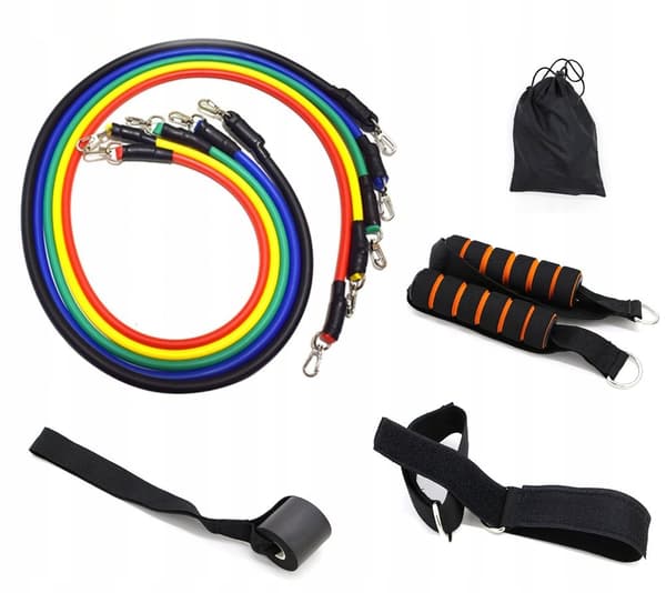 EXPANDER Set med 5 motståndsband för övningar Expander 5-46 kg