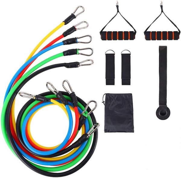 EXPANDER Set med 5 motståndsband för övningar Expander 5-46 kg