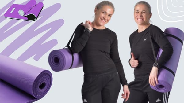 Kuminauhojen materiaali kuntoharjoitteluun + matto
