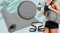 Miniatyrbillede 9 af 11: Elastikmateriale til fitnessøvelser + måtte