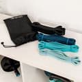 Miniatyrbild 2 av 5: Set med 4 elastiska band - DrumFit - Motstånd 15-60 kg - Latex - Transportväska