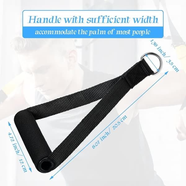 Motståndsbandshandtag, Hållbart Material, Ergonomisk Design, Mångsidig Användning