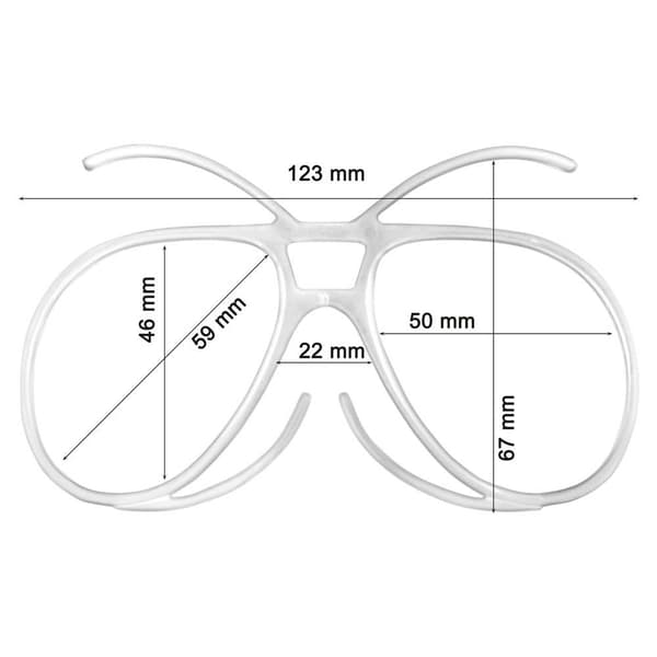 Salice Goggle Optic Clip Silver L