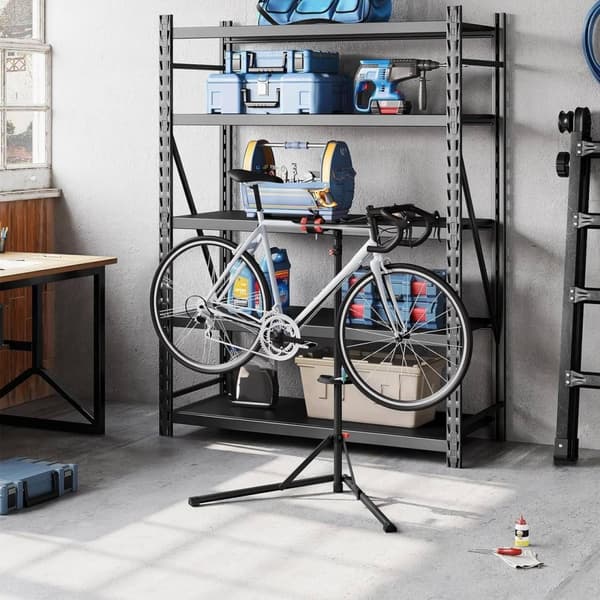 Rootz Bike Repair Stand - Cykel Work Stand - Underhållsställ - Järn & Aluminium Konstruktion - Höjdjusterbar - 165cm x 39cm x 81cm
