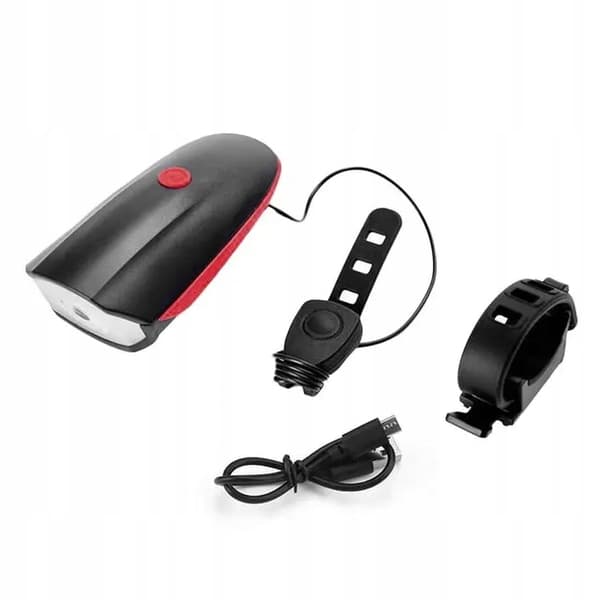 LED CYKELAMPA FRAM USB-HORN