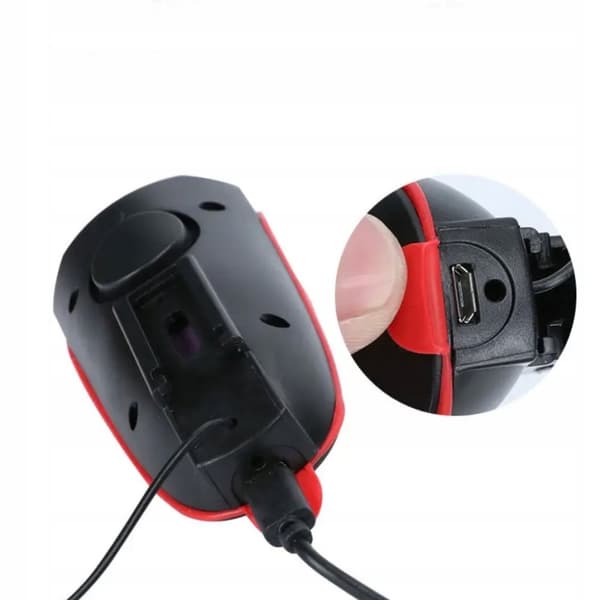 LED CYKELAMPA FRAM USB-HORN