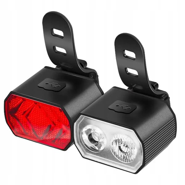 LED CYKEL LJUS USB FRONT BAK CYKEL KIT