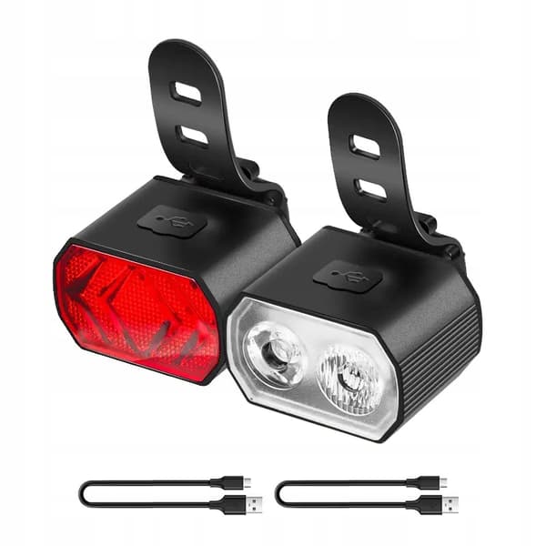 LED CYKEL LJUS USB FRONT BAK CYKEL KIT