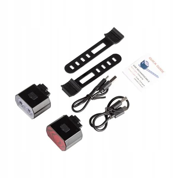 LED CYKEL LJUS USB FRONT BAK CYKEL KIT