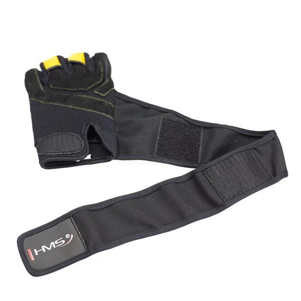 RST01 MUSTA/KELTAINEN KOKO XL GYM GOVES HMS
