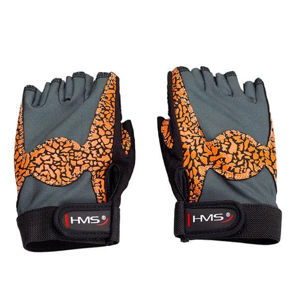 RST03 ORANGE/GRÅ STØRRELSE L GYM HANDSKER HMS