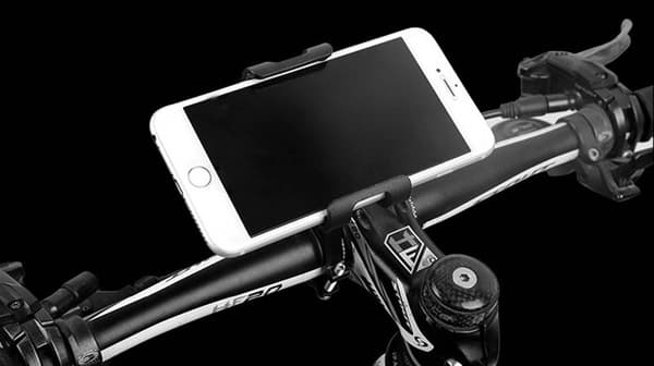 Cykeltelefonholder til scooterstyr (sort)