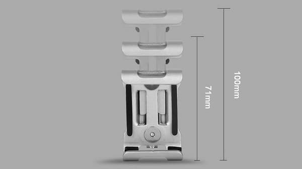 Cykeltelefonholder til scooterstyr (sort)