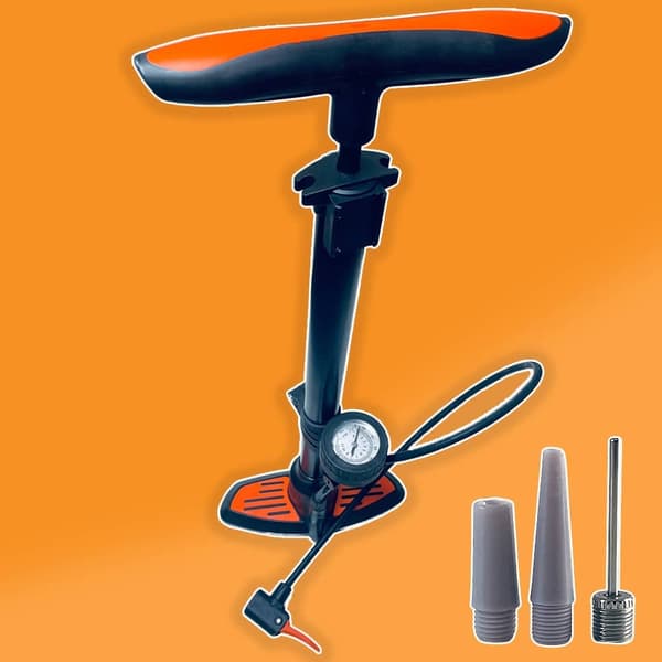 Cykelpump Deluxe: 11 bar/160 PSI med Inbyggd Tryckmätare