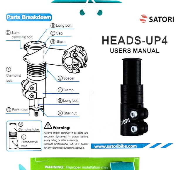 SATORI Styrhöjaradapter HEADS UP