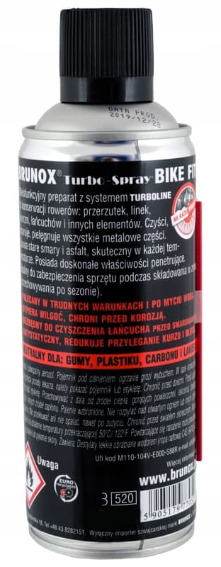 Brunox Bike Fit 400 ml för cykelunderhåll