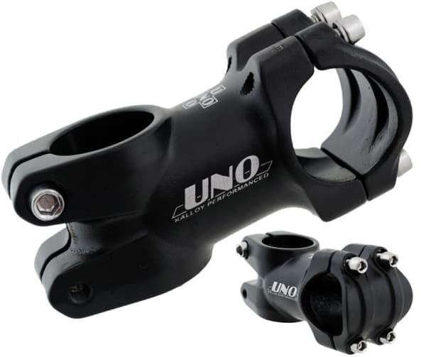 BROSTÖD UNO ALU SVART FRAMÅT 31,8 / 60 MM