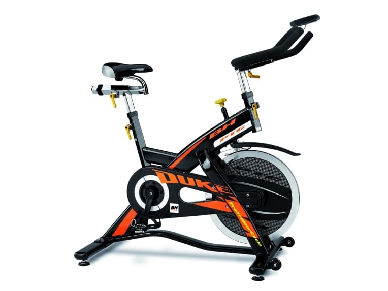 BH Fitness Duke Electronic, Spinningcykel, 135 kg, Distans, Varv per minut (RPM), Hjärtfrekvens, Tid, Vertikal/horisontell, LCD, 630 mm