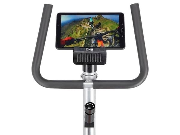 One Fitness paikallaan polkupyörä RW3011 mekaaninen hopea ja oranssi
